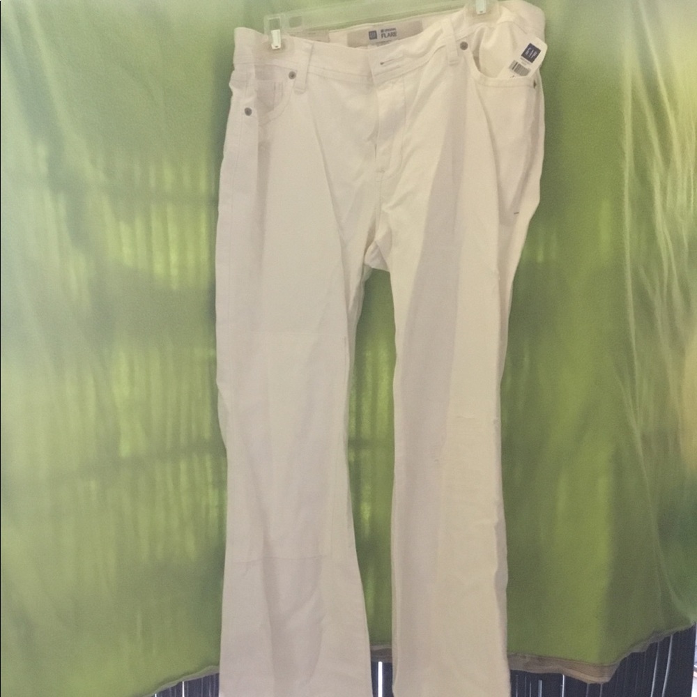 Gap white original flare jeans size 12